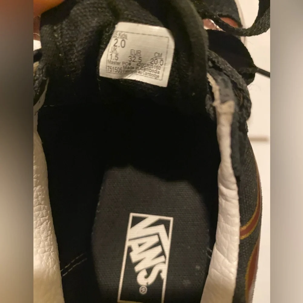 Vans Black and Brown Kids Sneakers